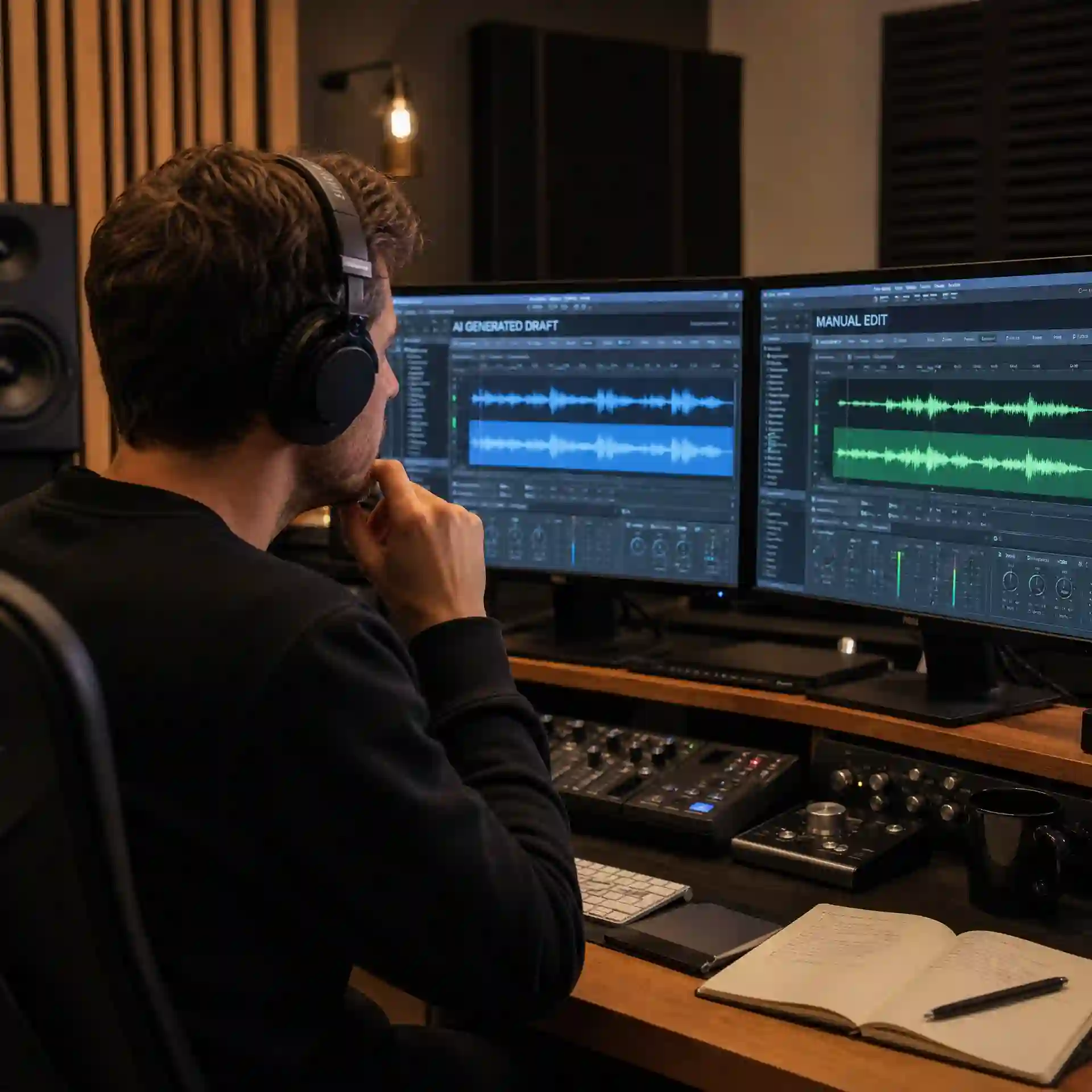 A producer edits an AI generated arrangement to show how to make edm music through stem trimming, transition revisions, stronger drops, and practical human production decisions.