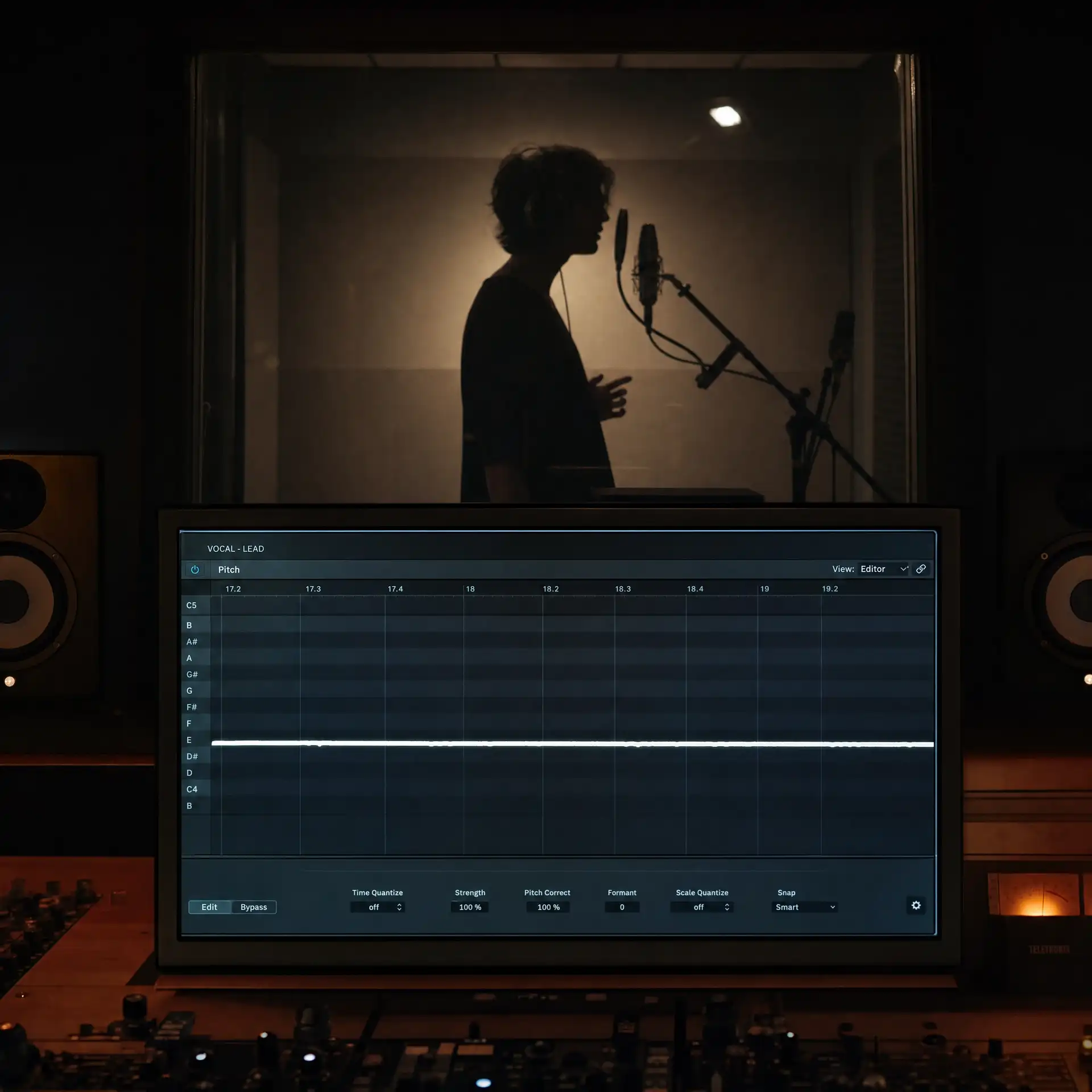 A chorus comparison scene shows how repeated phrases can feel cloned, with each pass sounding too smooth, too identical, and less physically grounded than a human performance.