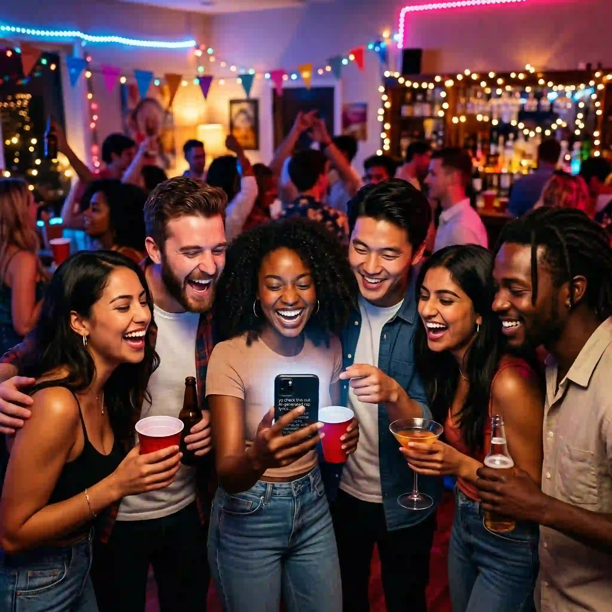 Our AI rap generator brings endless party entertainment with funny personas and hilarious custom verses for any social gathering.