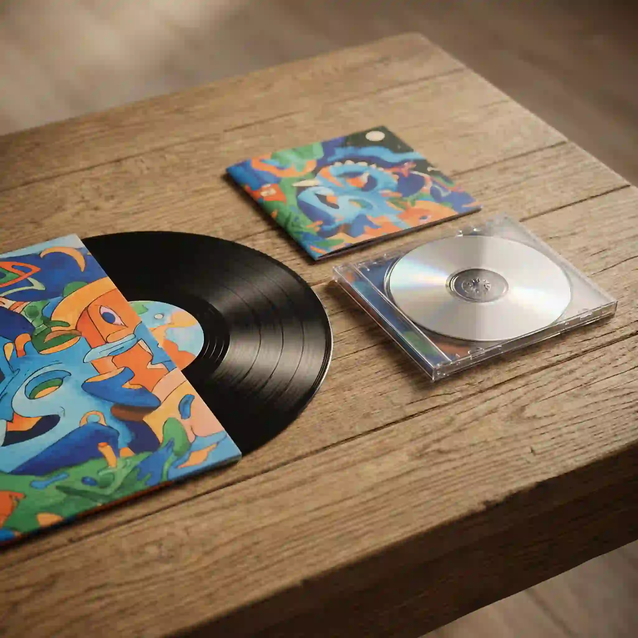 Physical CD and Vinyl